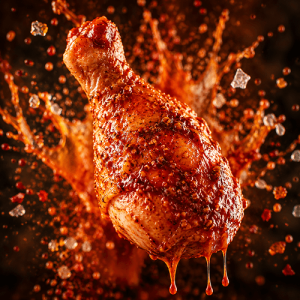 مرینیت مرغ اسپایسی King Of Chickens - طعم تند مرغ سوخاری